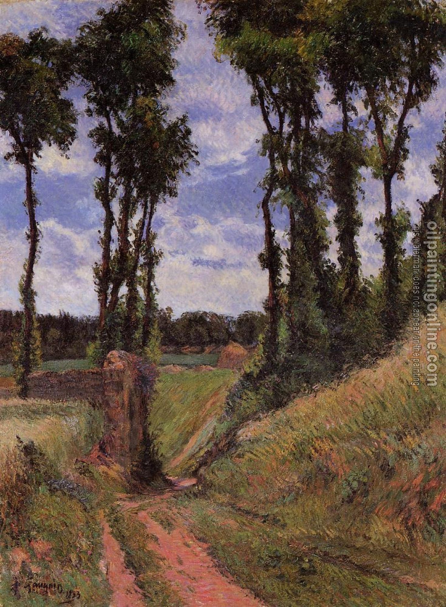 Gauguin, Paul - Poplars, Osny